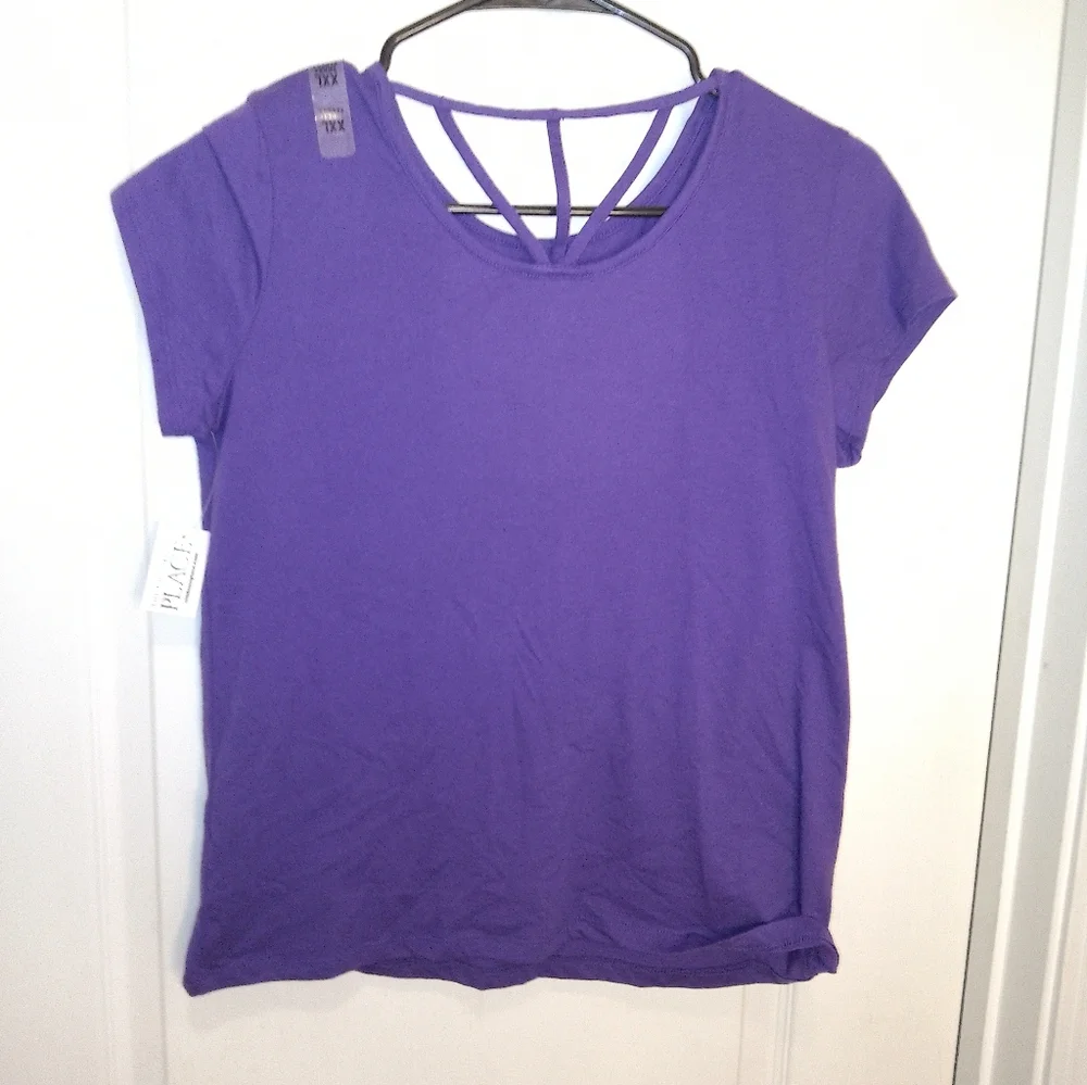 NWT/Brand: place / size : XXL 16/kids purple tshirts with flip sequin de…